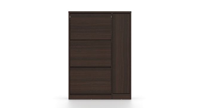 Portain Shoe Cabinet With Boot Storage (Dark Walnut)